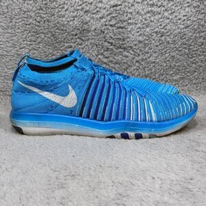 Nike Free Transform Flyknit Womens‎ Size 6.5 Running Shoes Sneakers Blue Glow